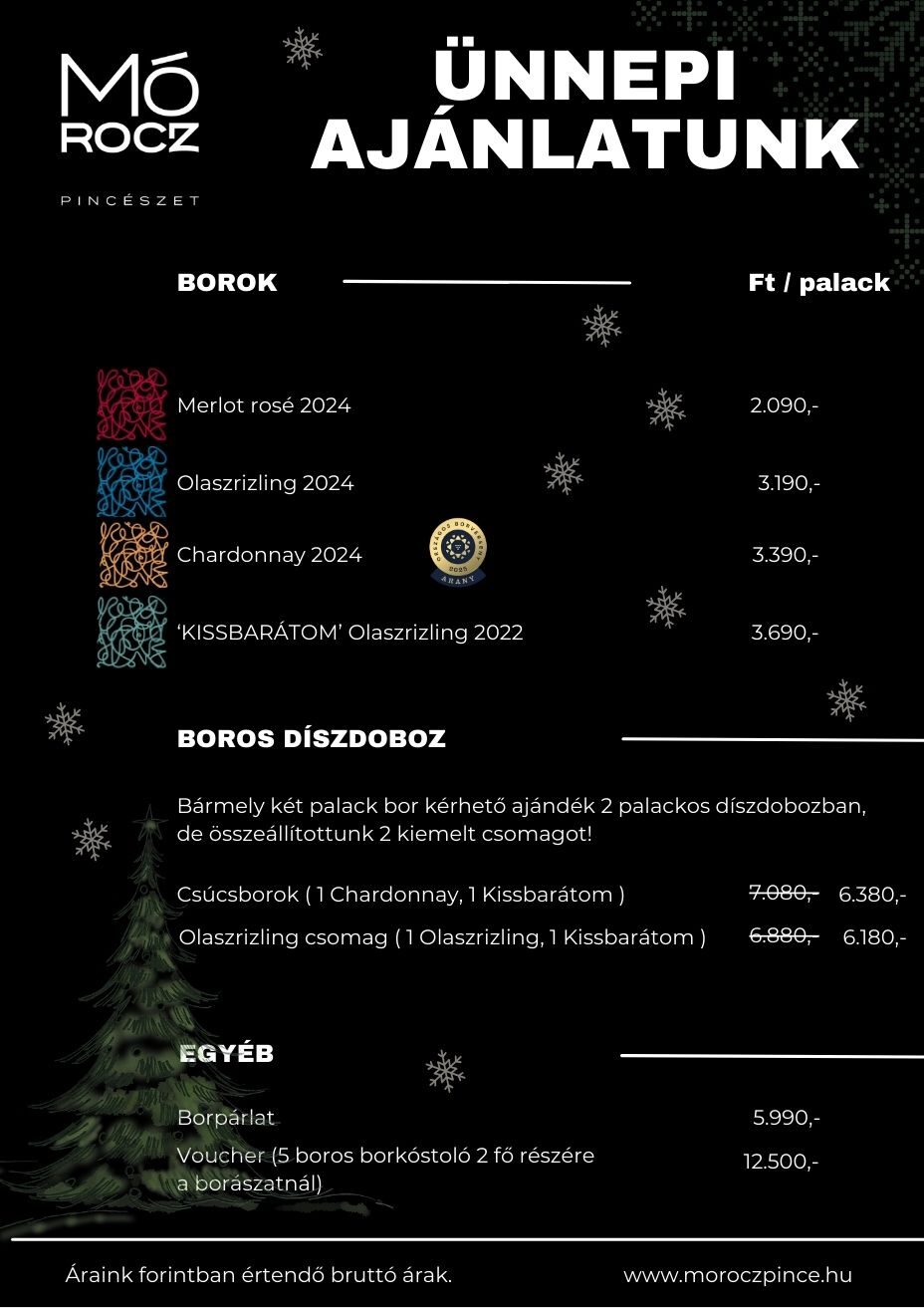 morocz unnepi ajanlat 2025